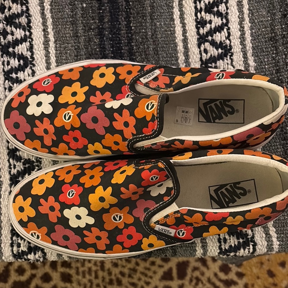 Vans Floral Slip-On Sneakers